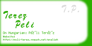 terez peli business card